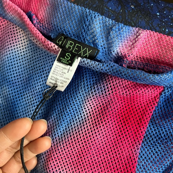 NWT Dolls Kill x Club Exx Cognac Lilac Fly-Away Pants Small Tie Dye - Picture 6 of 10